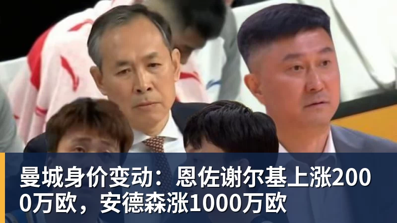 曼城身价变动：恩佐谢尔基上涨2000万欧，安德森涨1000万欧