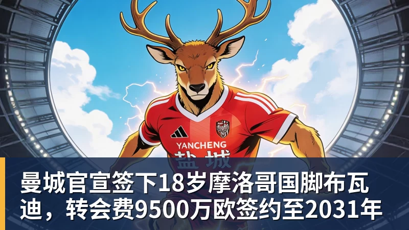 曼城官宣签下18岁摩洛哥国脚布瓦迪,转会费9500万欧签约至2031年